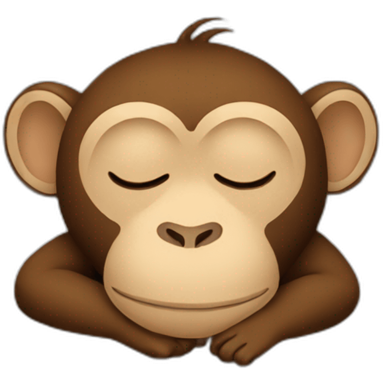 Sleeping monkey emoji