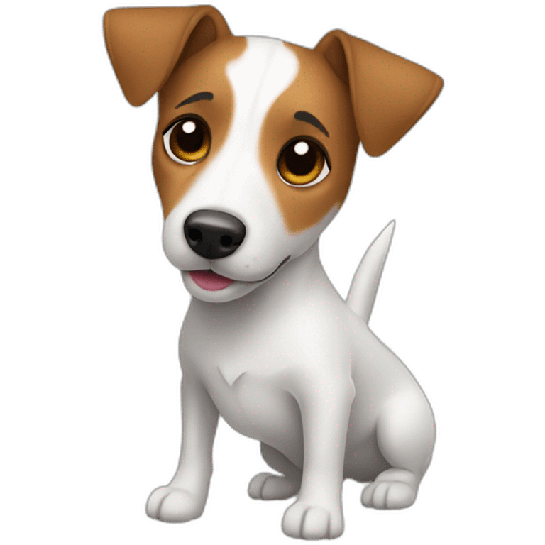 dog Jack Russell Terrier full body emoji