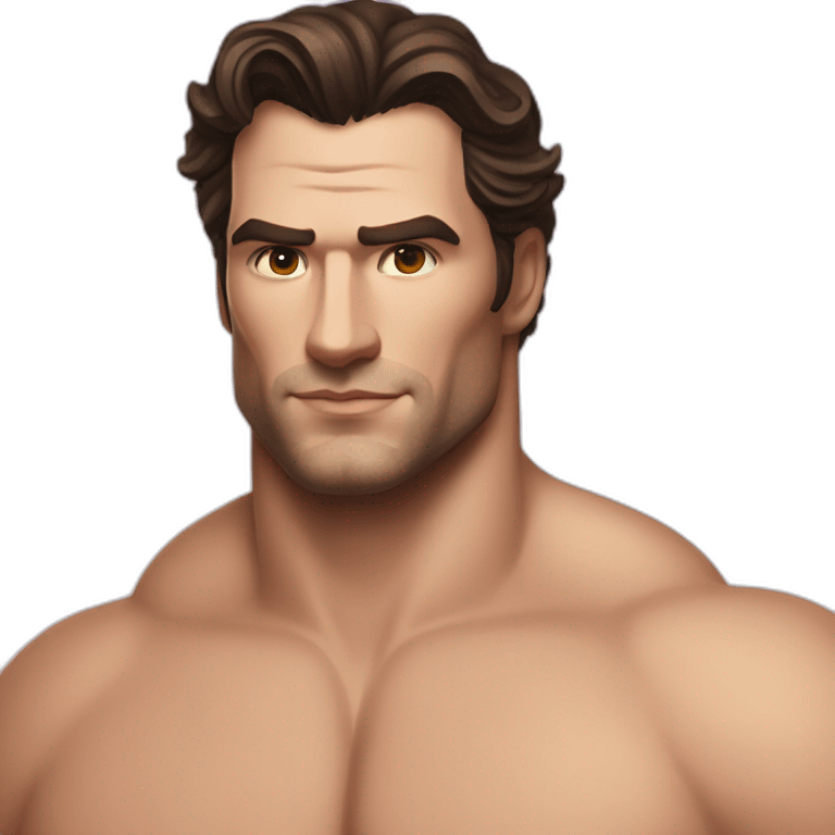 Henry Cavil very buff beach campaign emoji