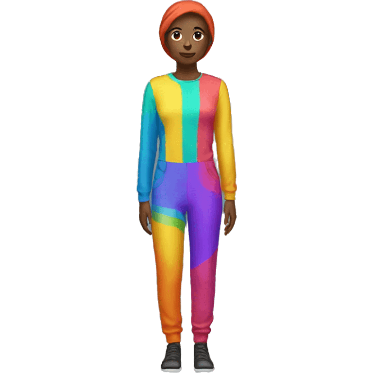 colorful no person jumpsuit emoji