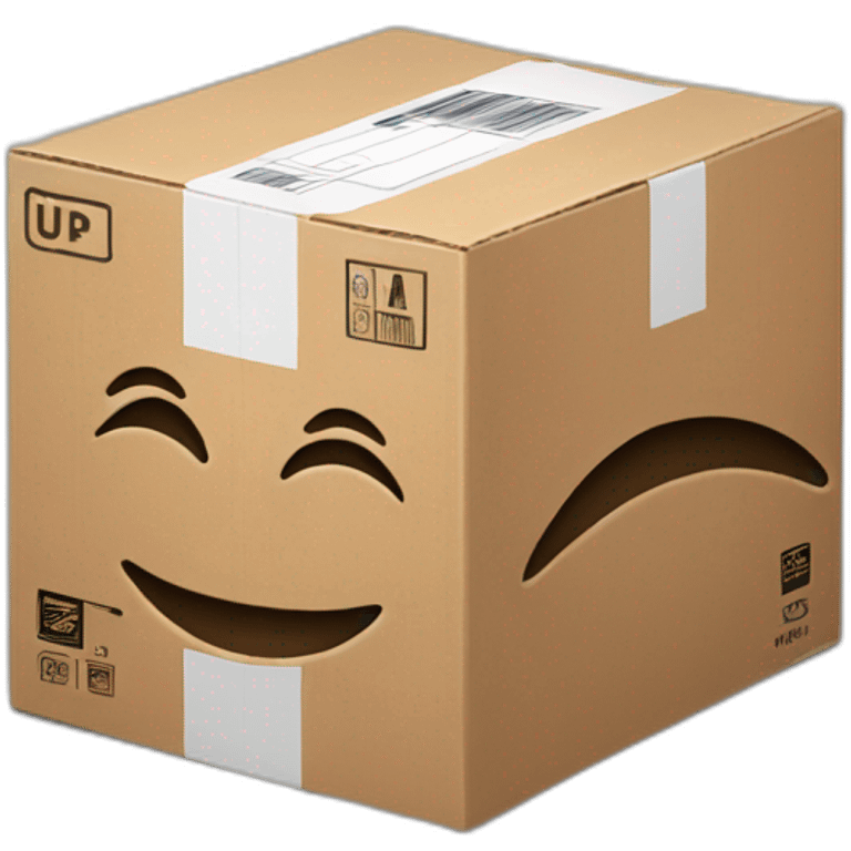 AMAZON BOX WITH UPC CODE emoji