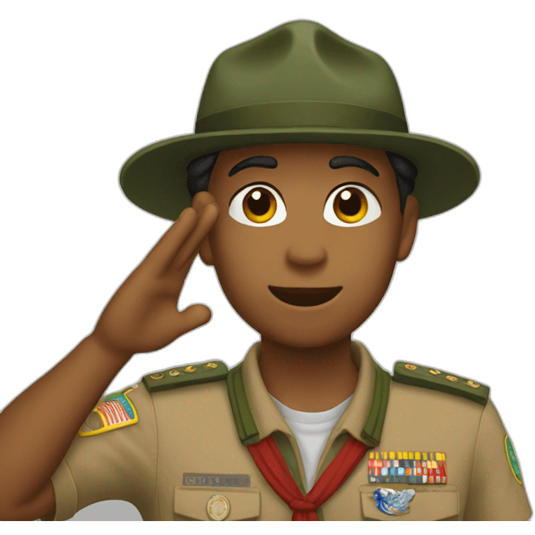 scout salute emoji