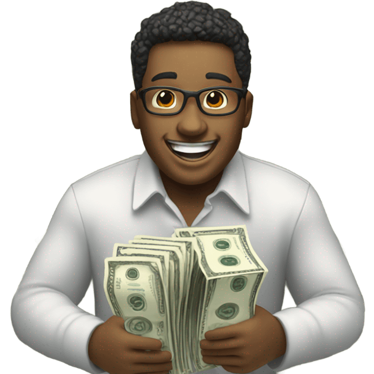 Giving away money emoji