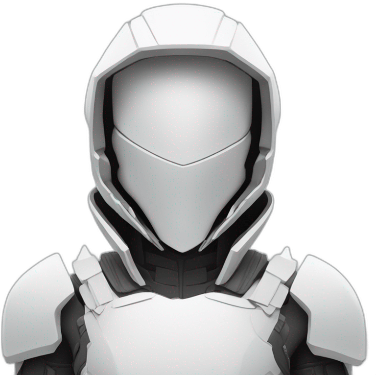 futuristic white Phantom squad Infiltration armored breastplate invisible effect emoji