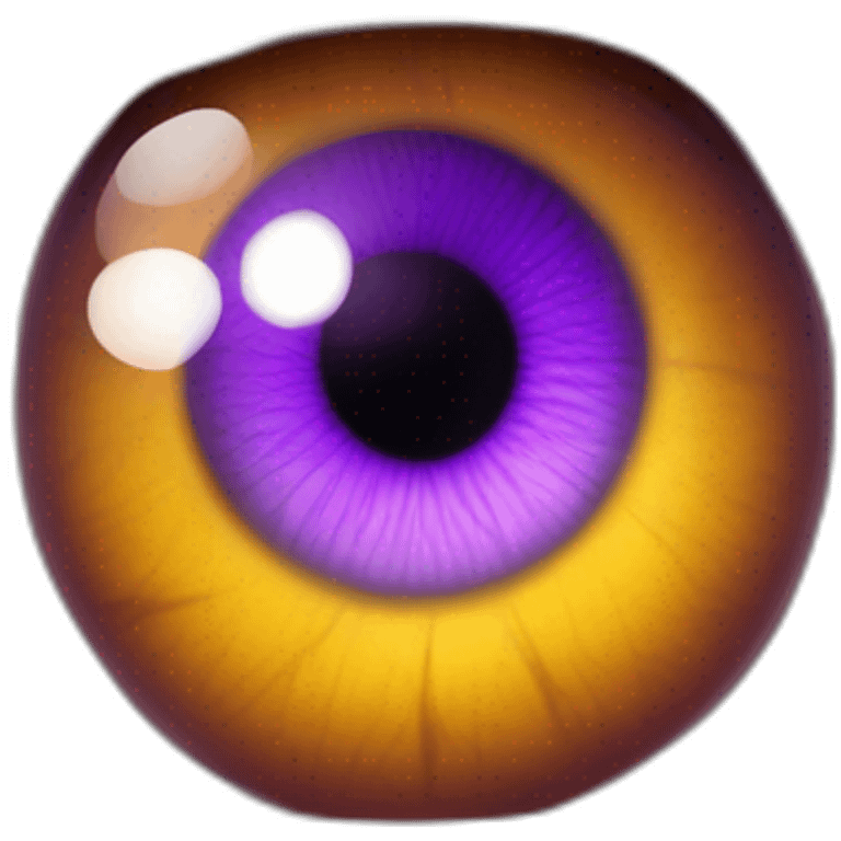 majestic godly violet iris eyeball serious intense symmetrical knowledgable emoji