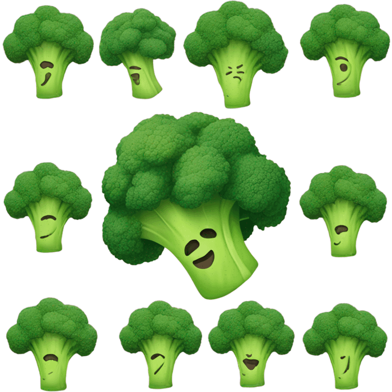 Doja cat as a head of broccoli  emoji