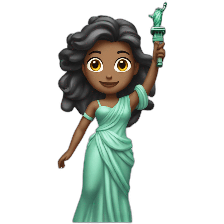 disney princess Statue of Liberty emoji