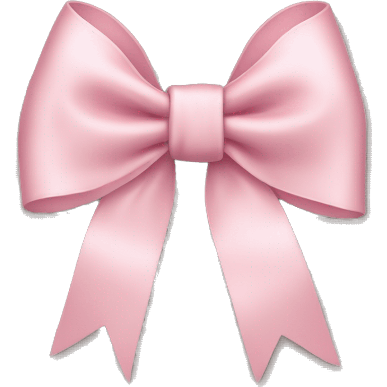 light pink ribbon bow emoji