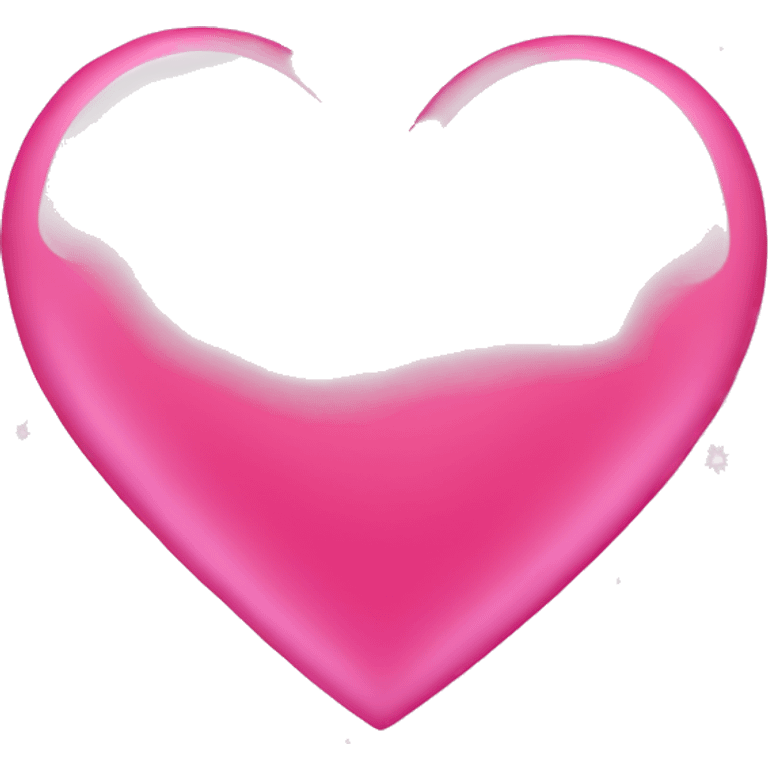 flat pink heart with sparkles emoji