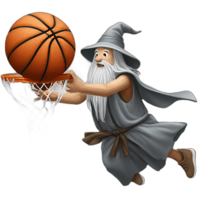 gandalf dunking a basketball emoji