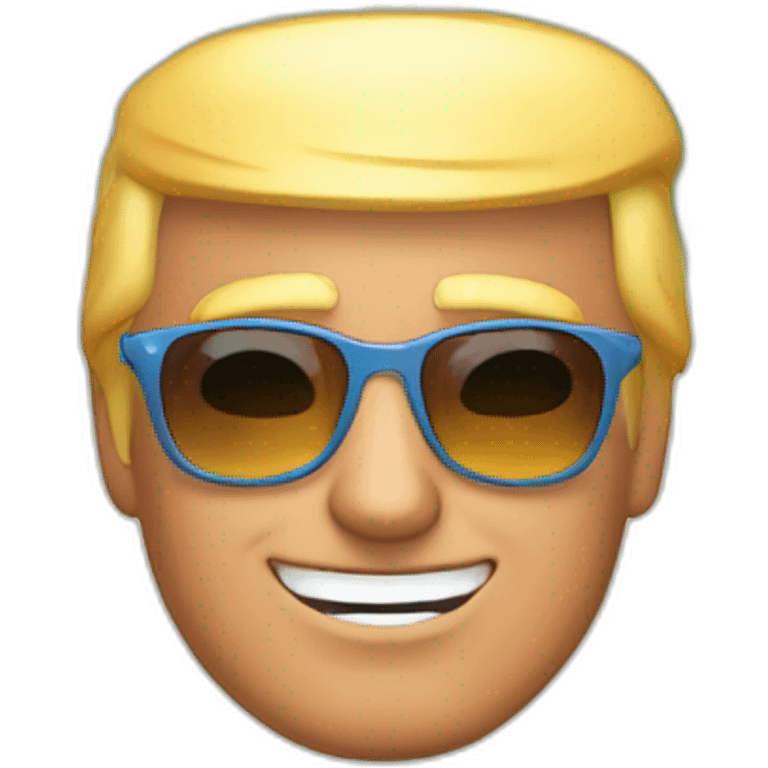 Gay Beach Donald Trump emoji