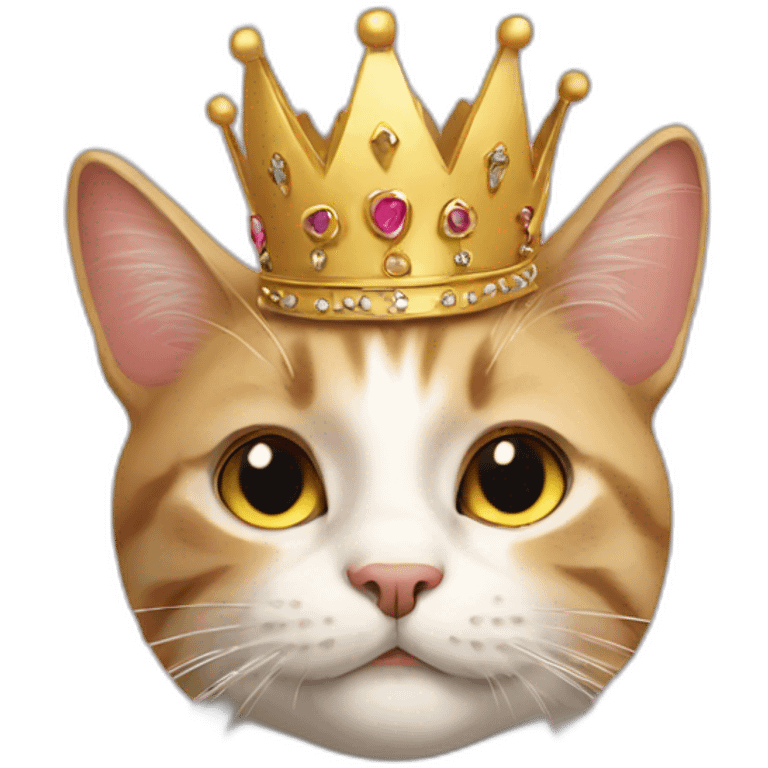 Cat with crown emoji