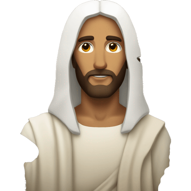 Jesus with sheep emoji