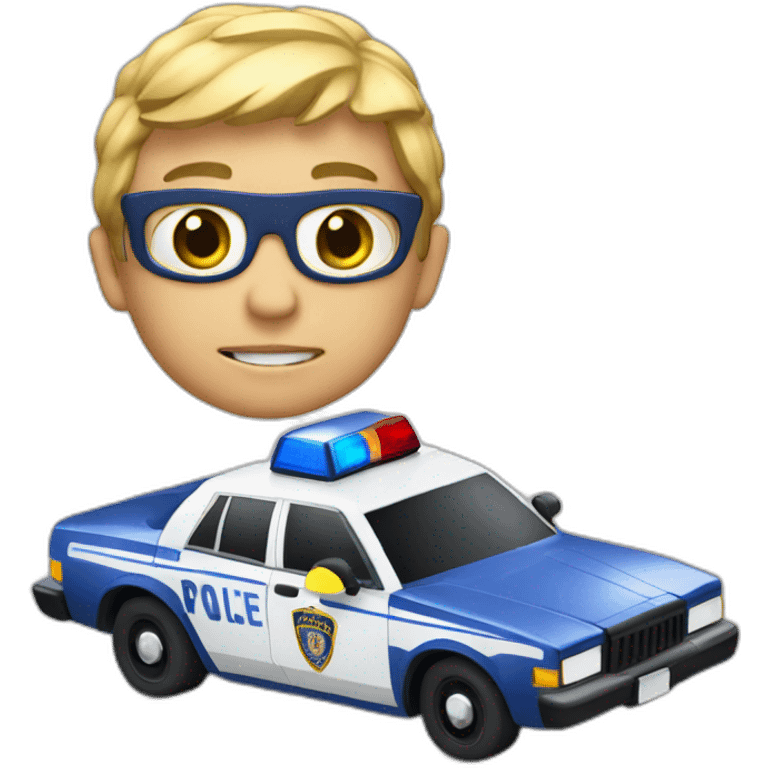 Fast driving Police car emoji