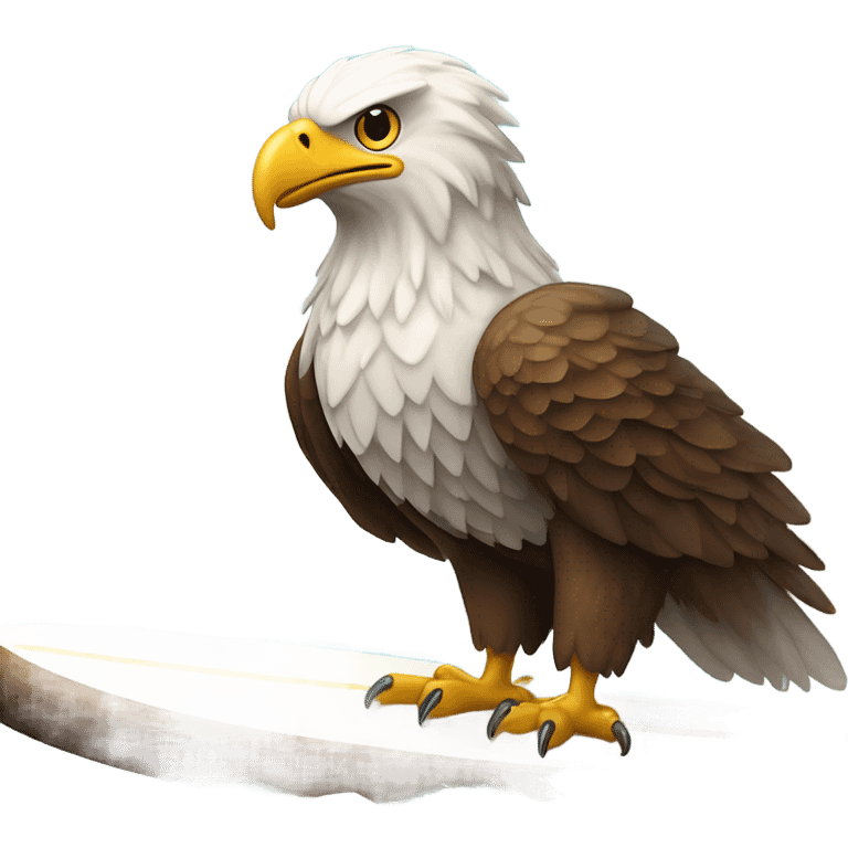 eagle on a surfboard  emoji