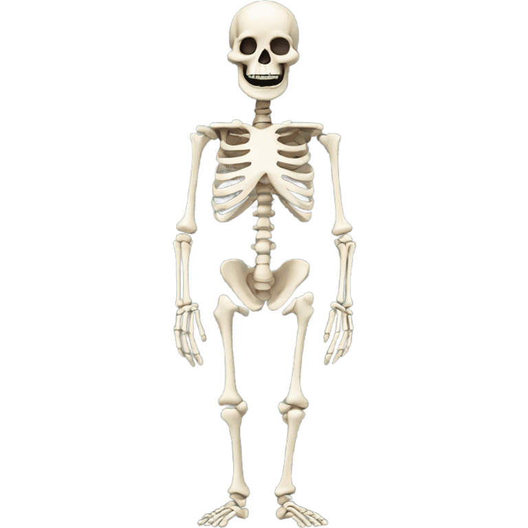 Full skeleton body emoji