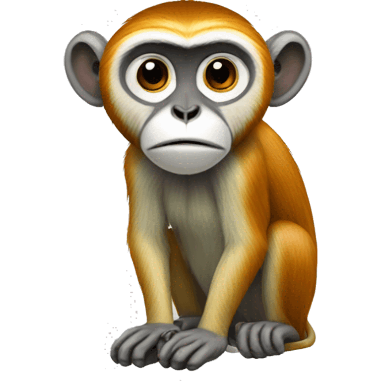 patas monkey full body emoji