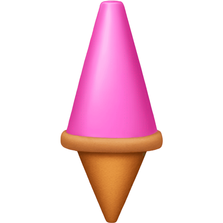 Pink cone emoji