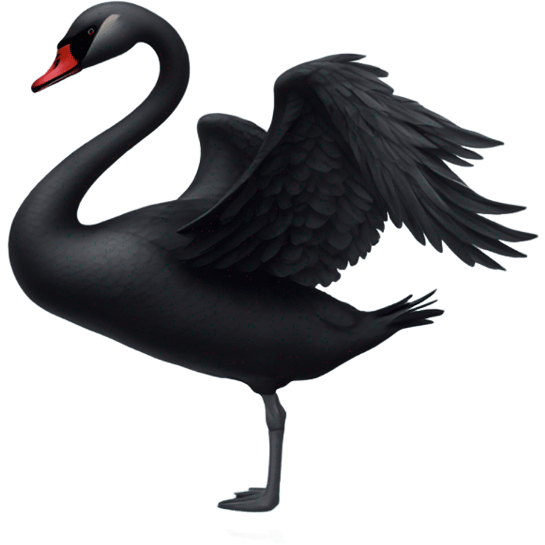 Black swan emoji