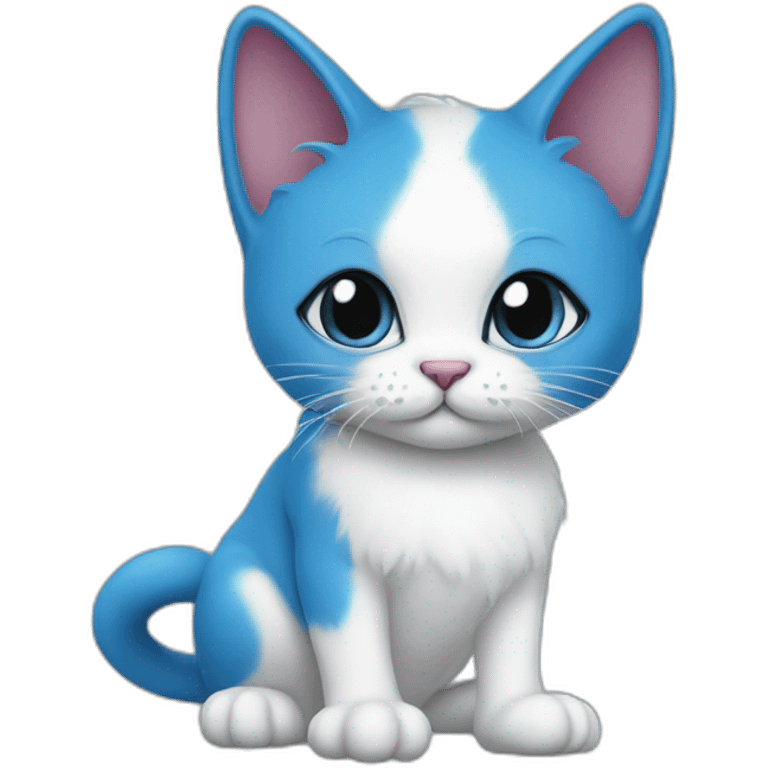 Smurf-cat-blue emoji