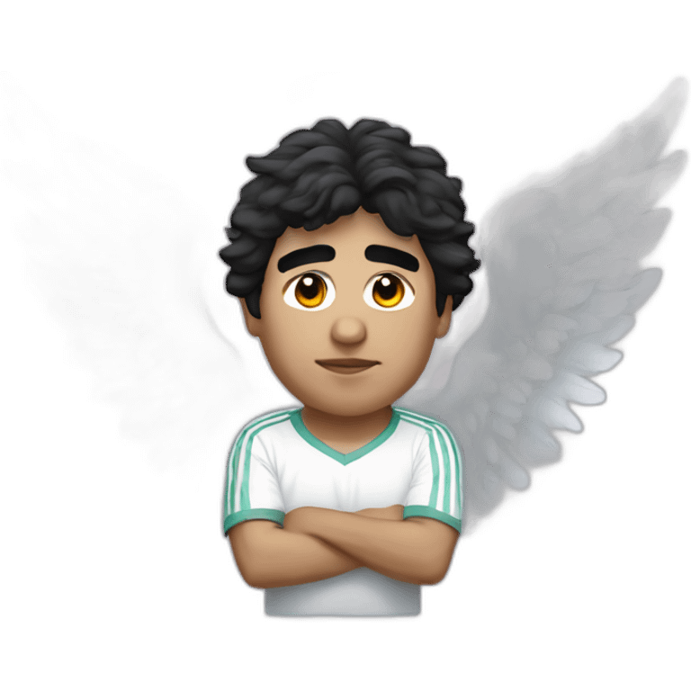 Maradona-as-an-angel emoji