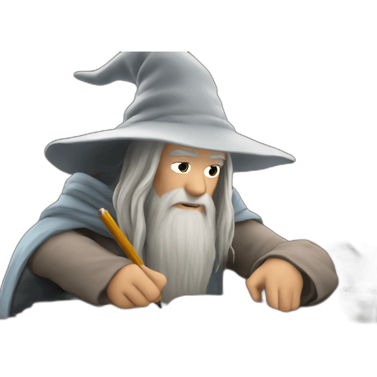 gandalf writing a story emoji