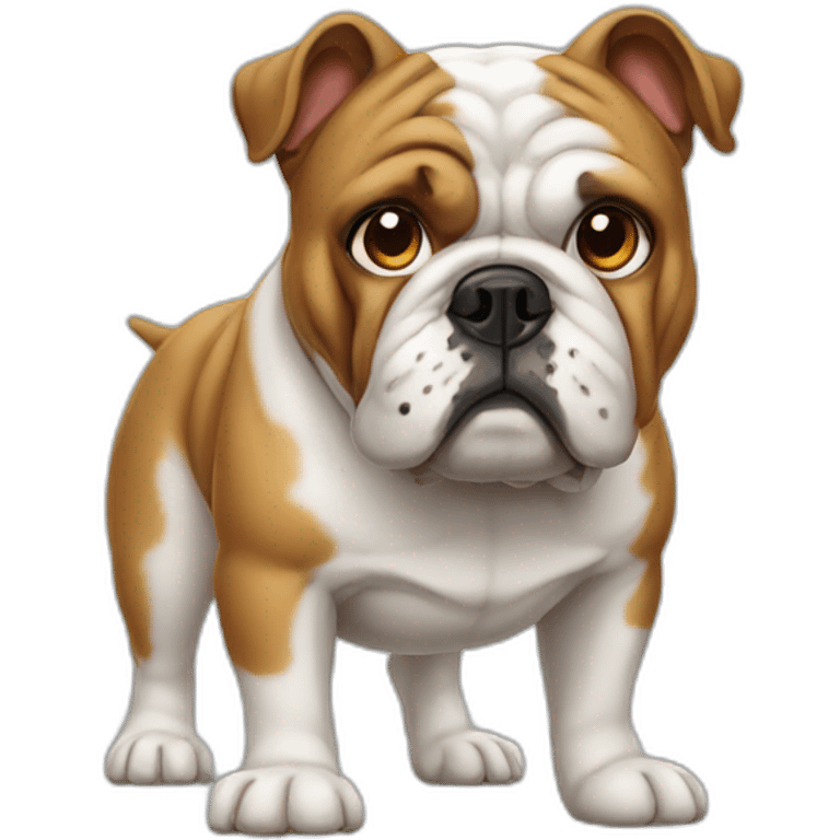 Dog Bulldog full-height emoji