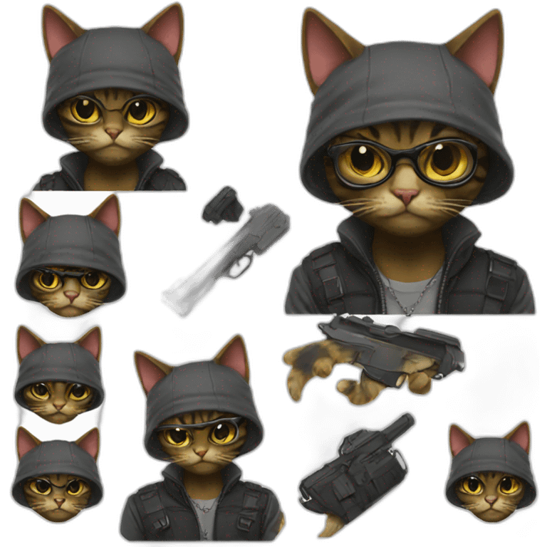 Thug cat emoji