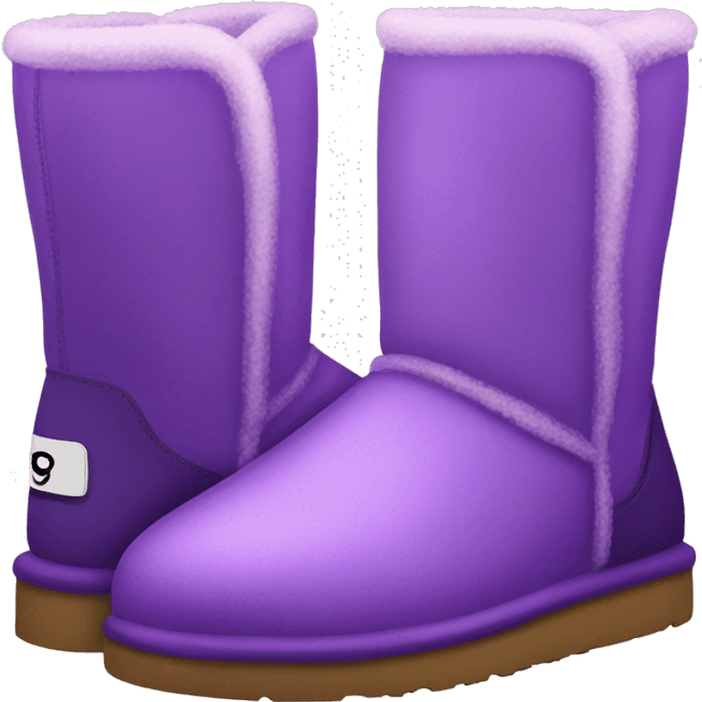 purple ugg boots emoji