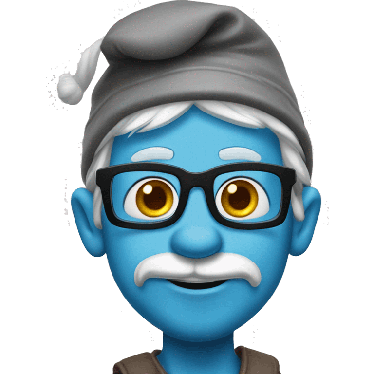 Frans Timmeman as smurf emoji