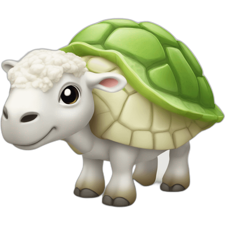 Chèvre sur tortue emoji