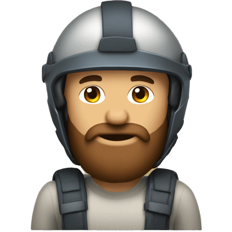 argetinian man with a brown beard and a helmet emoji