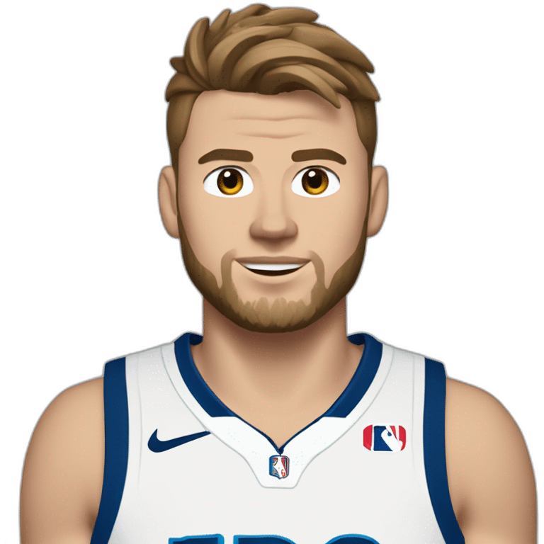 Luka Doncic tenue de civil emoji