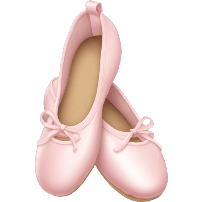 Pale pink ballet shoes emoji