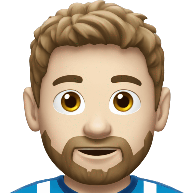 lionel messi with world cup emoji