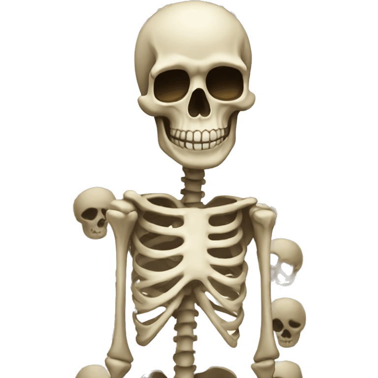 rich skeleton  emoji