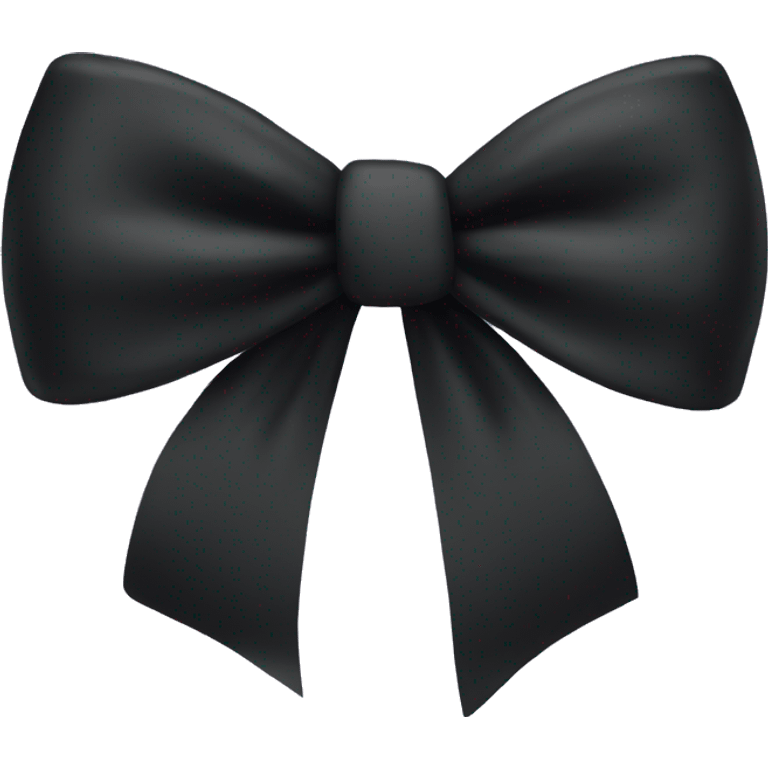 Black bow emoji