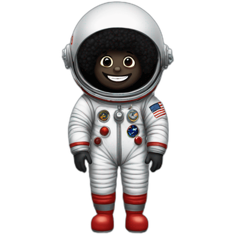 Golliwog astronaut emoji