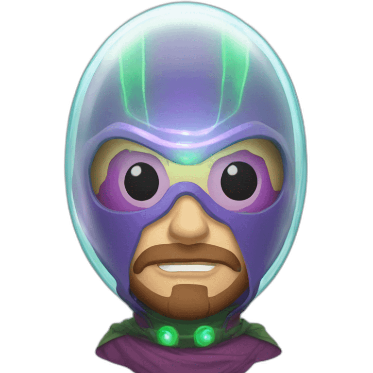 Electric bubble glass mysterio emoji