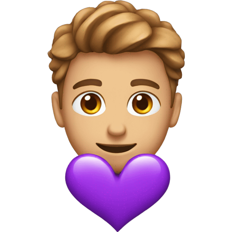 Purple heart break  emoji