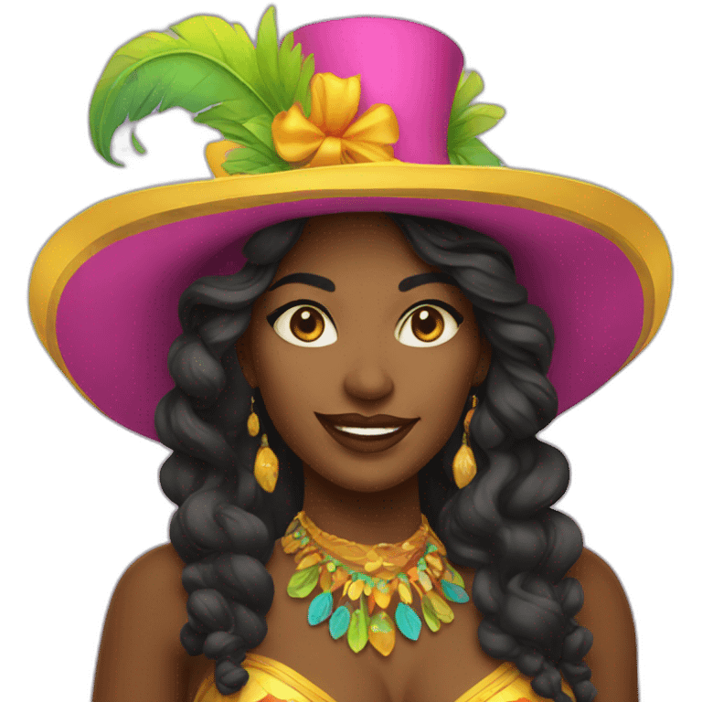 carnaval woman emoji