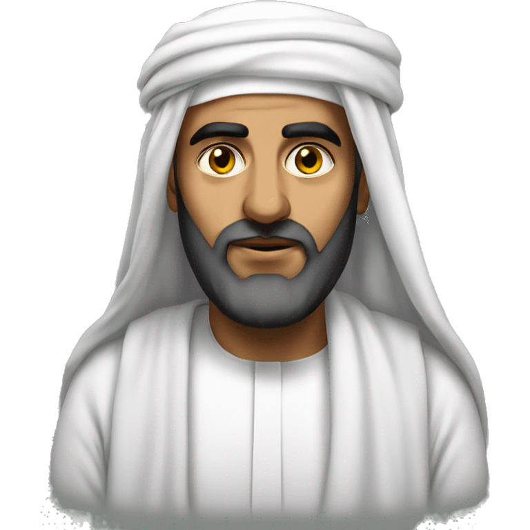 arab sheikh photorealistic serious emoji