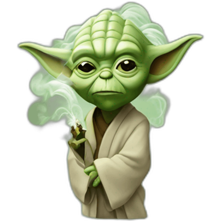 Yoda smoke emoji