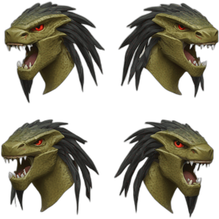 Predator hyper realistic emoji