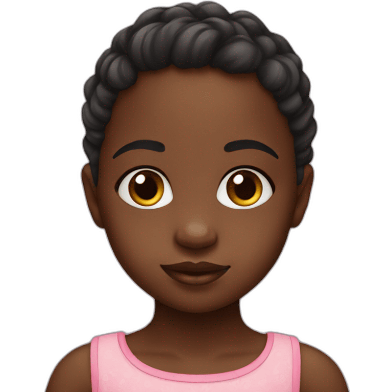 black baby girl emoji