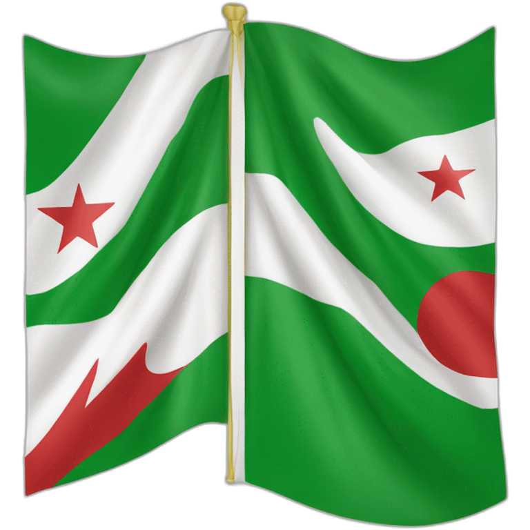 drapeau d'algerie plus grand que les autres drapeaux emoji