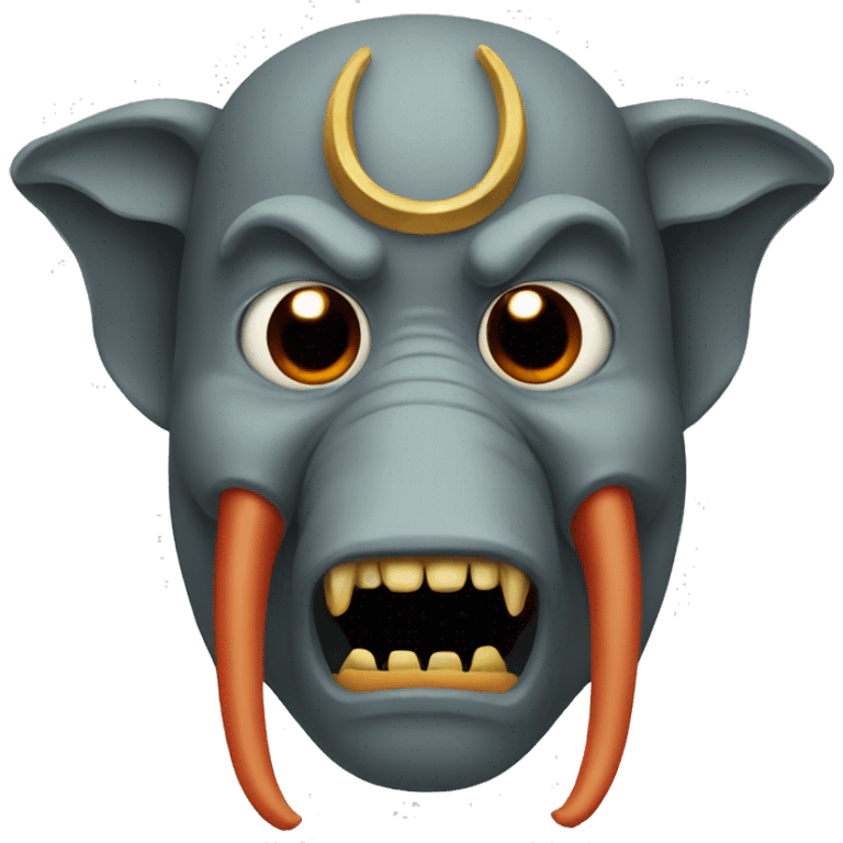 elephant oni mask emoji