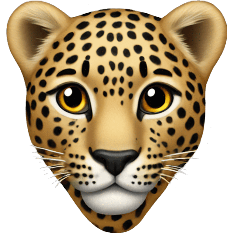 Leopard heart emoji