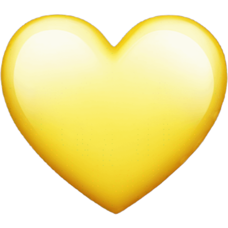 shiny yellow heart emoji