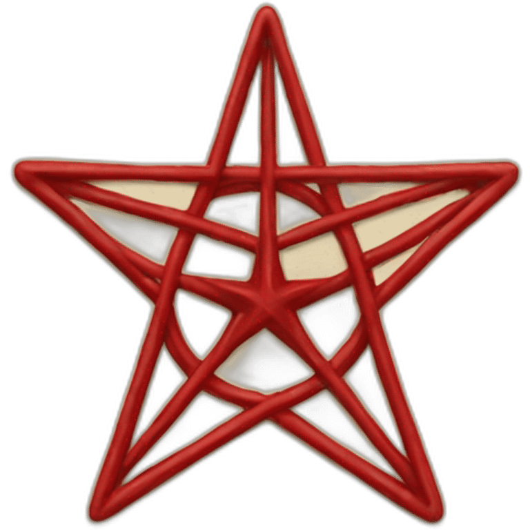 red pentacle emoji